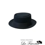 Sombrero pork pie lana 26 negro - Miralles