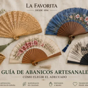 Selección de abanicos artesanales de diferentes materiales y diseños de La Favorita